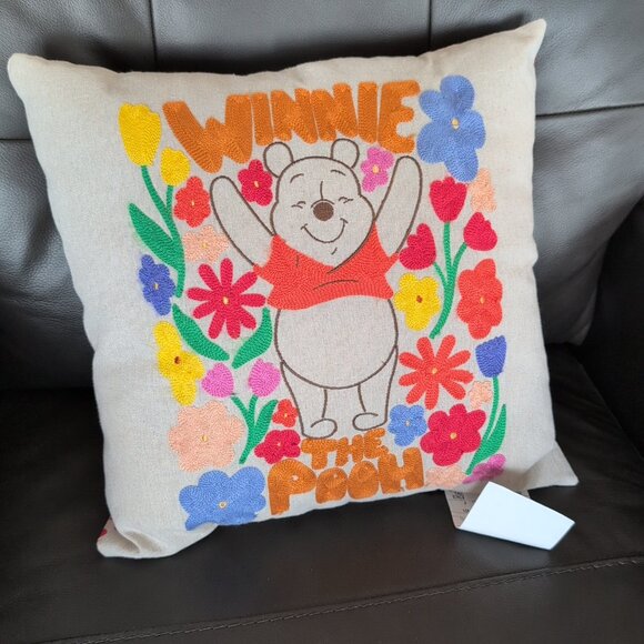 Disney Other - NWOT Winnie The Pooh 16" Square Throw Pillow Eeyore Tigger Piglet